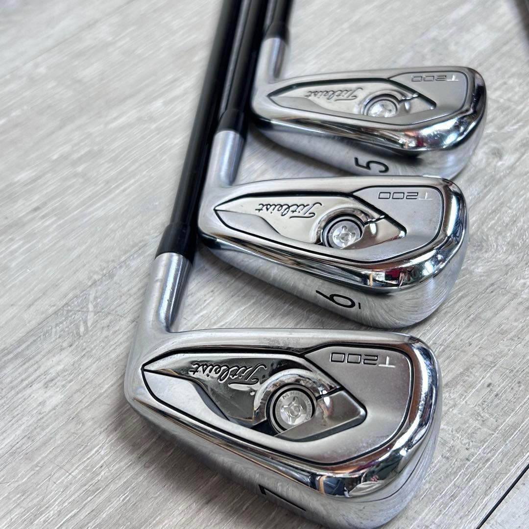 【メンズ右】タイトリスト T200 アイアンセット 5-9PW KUROKAGE