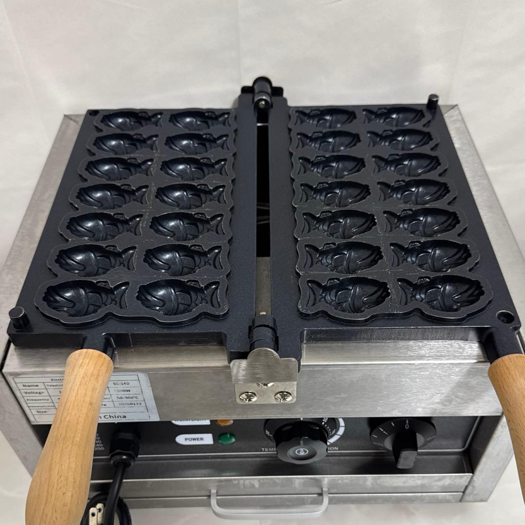 送料込 たい焼き機、業務用電気たい焼き機 14穴ミニたい焼き機