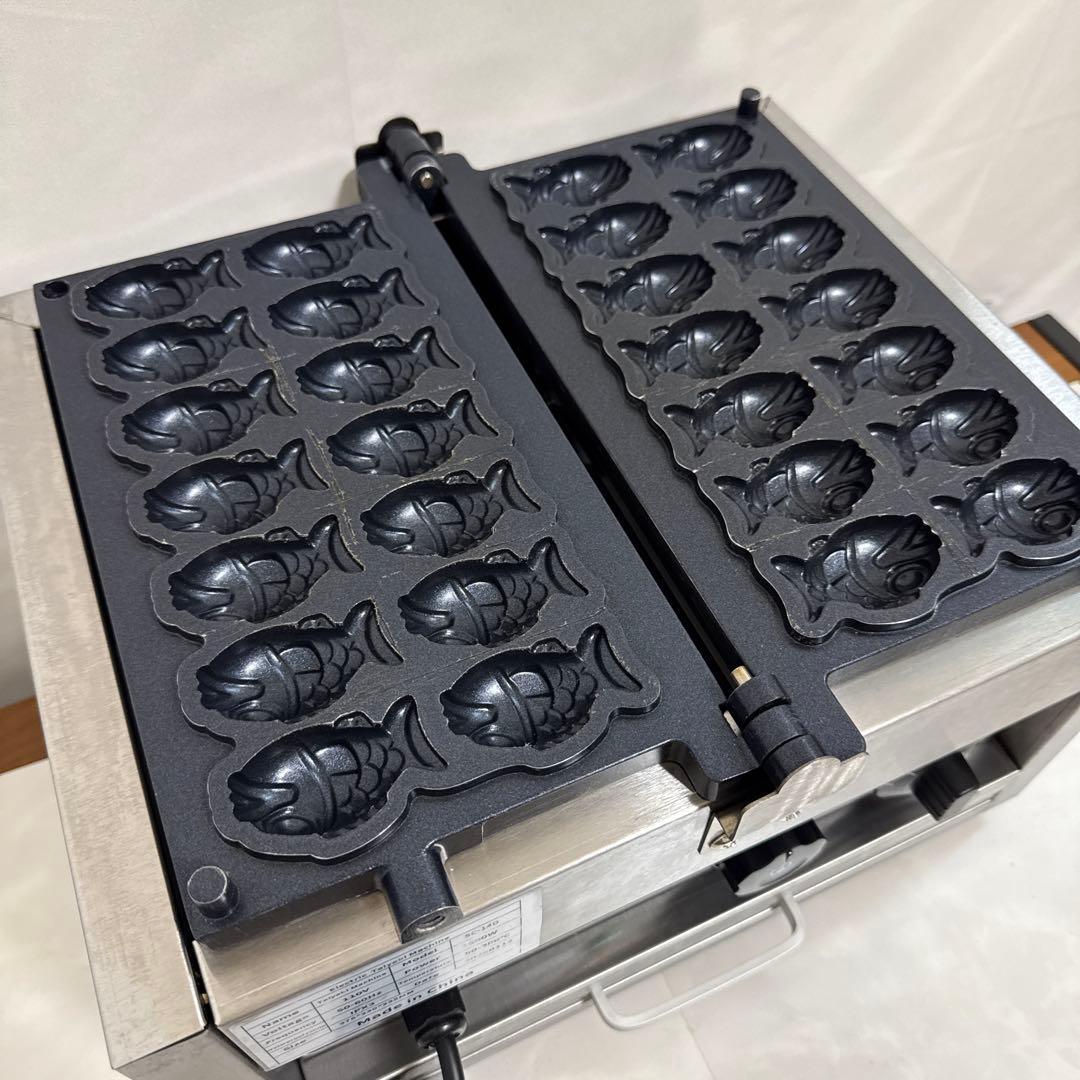 送料込 たい焼き機、業務用電気たい焼き機 14穴ミニたい焼き機