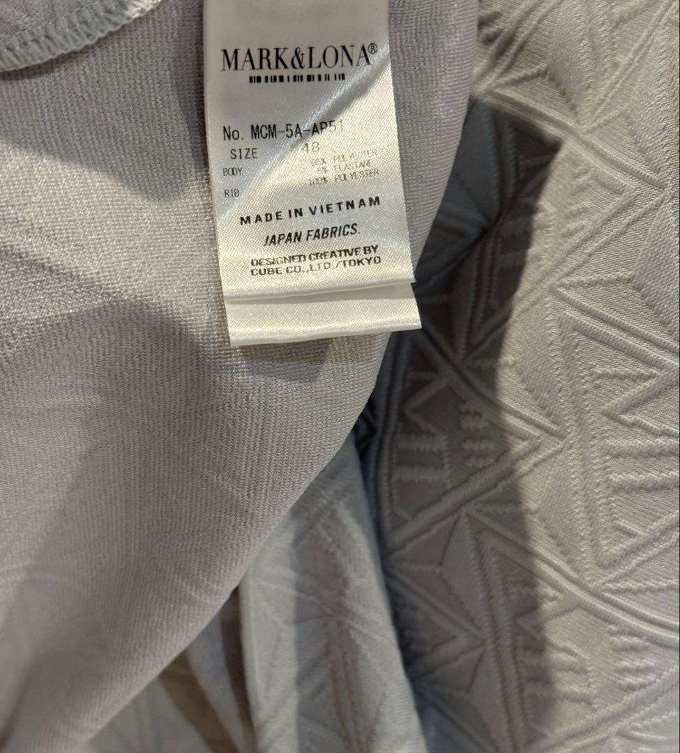 2025 美品 ★ MARK&LONA コード ポロシャツ マーク&ロナ グレー