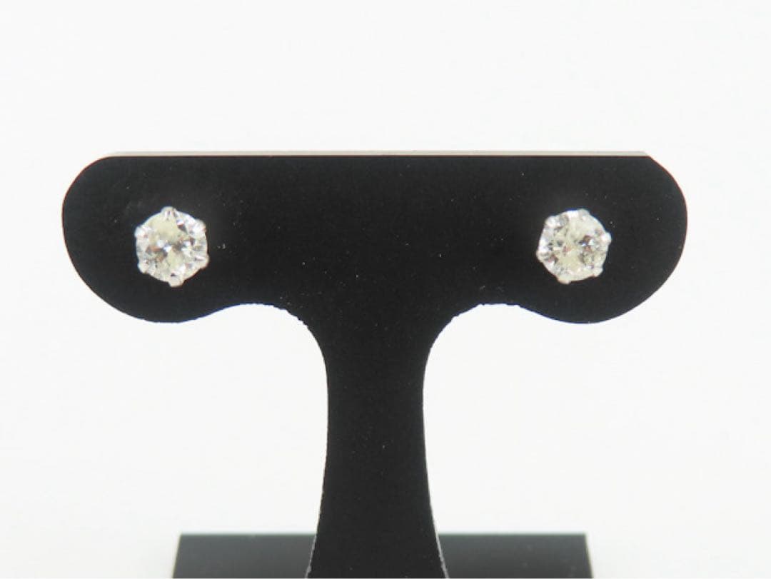 ワ*イ様 【本物保証】Pt900 天然ダイヤモンド ピアス｜片方0.2刻印＆0.