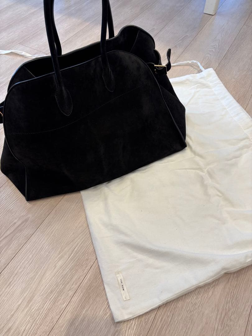 THE ROW マルゴー17 ブラック スエード