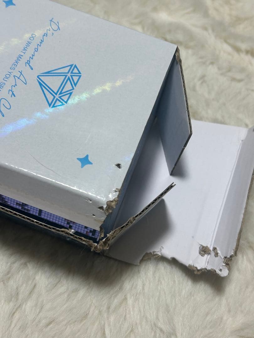 T*o様 DIY Diamond Art Kit ステンドグラス猫箱傷あり中身は