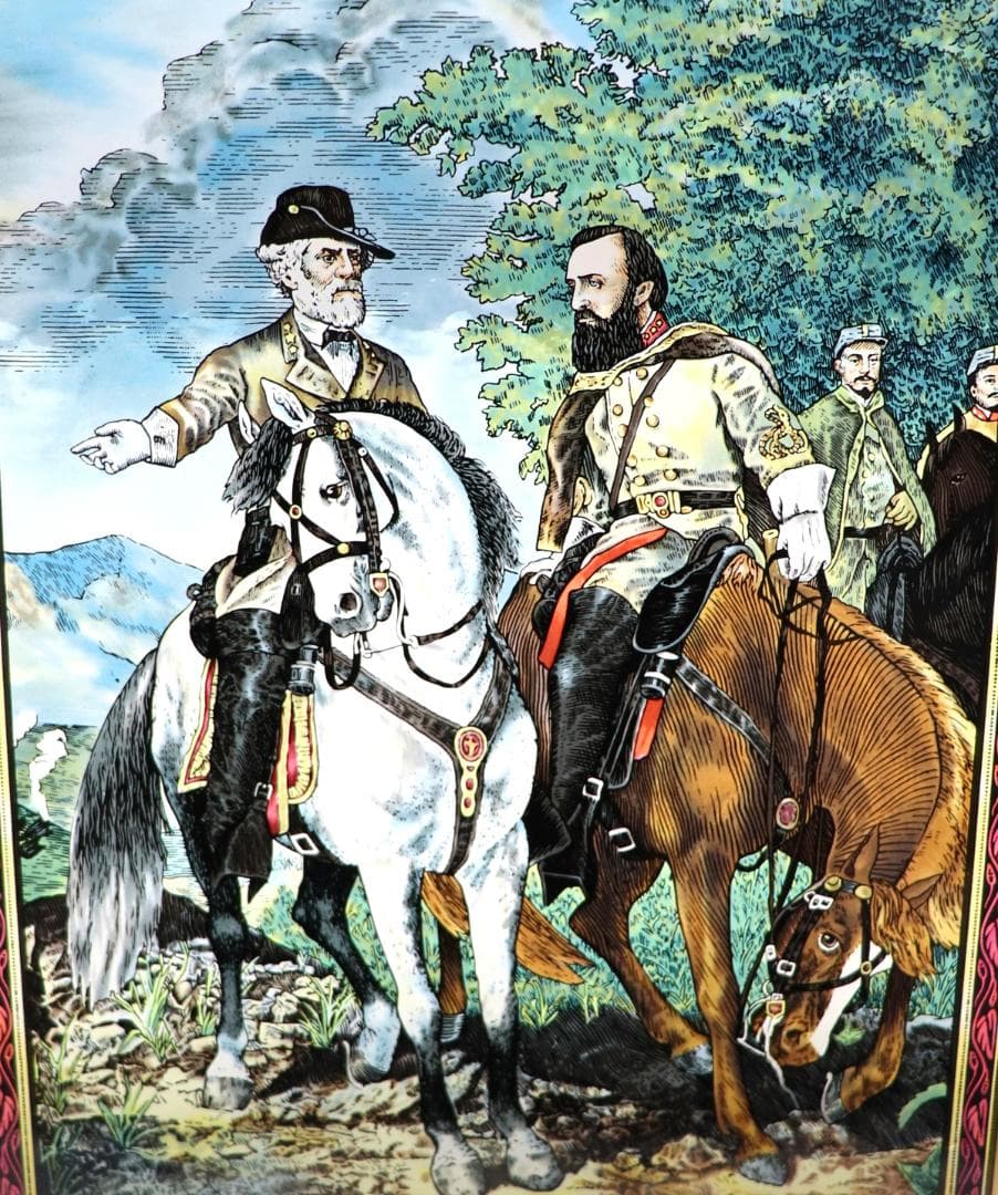 チャンセラーズヴィルの戦い ヴィンテージ ステンドグラス 最後の軍議 完璧な戦闘