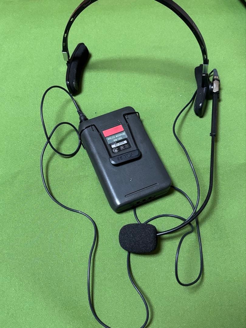 TOA ワイヤレスヘッドセット　　WM-1300+YP-M100中古4260