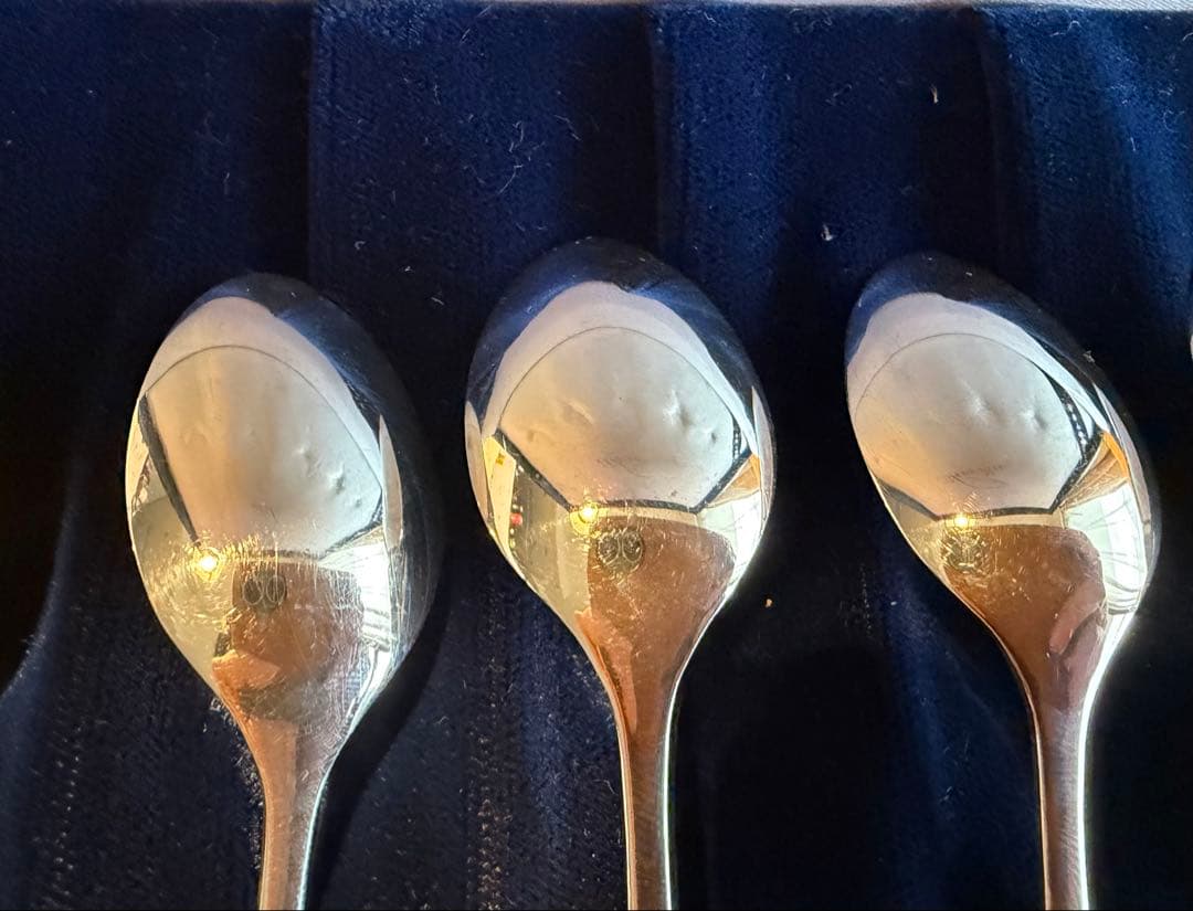 徳力本店 Silver Wing 銀製スプーン＆フォーク 各6本セット 箱入り