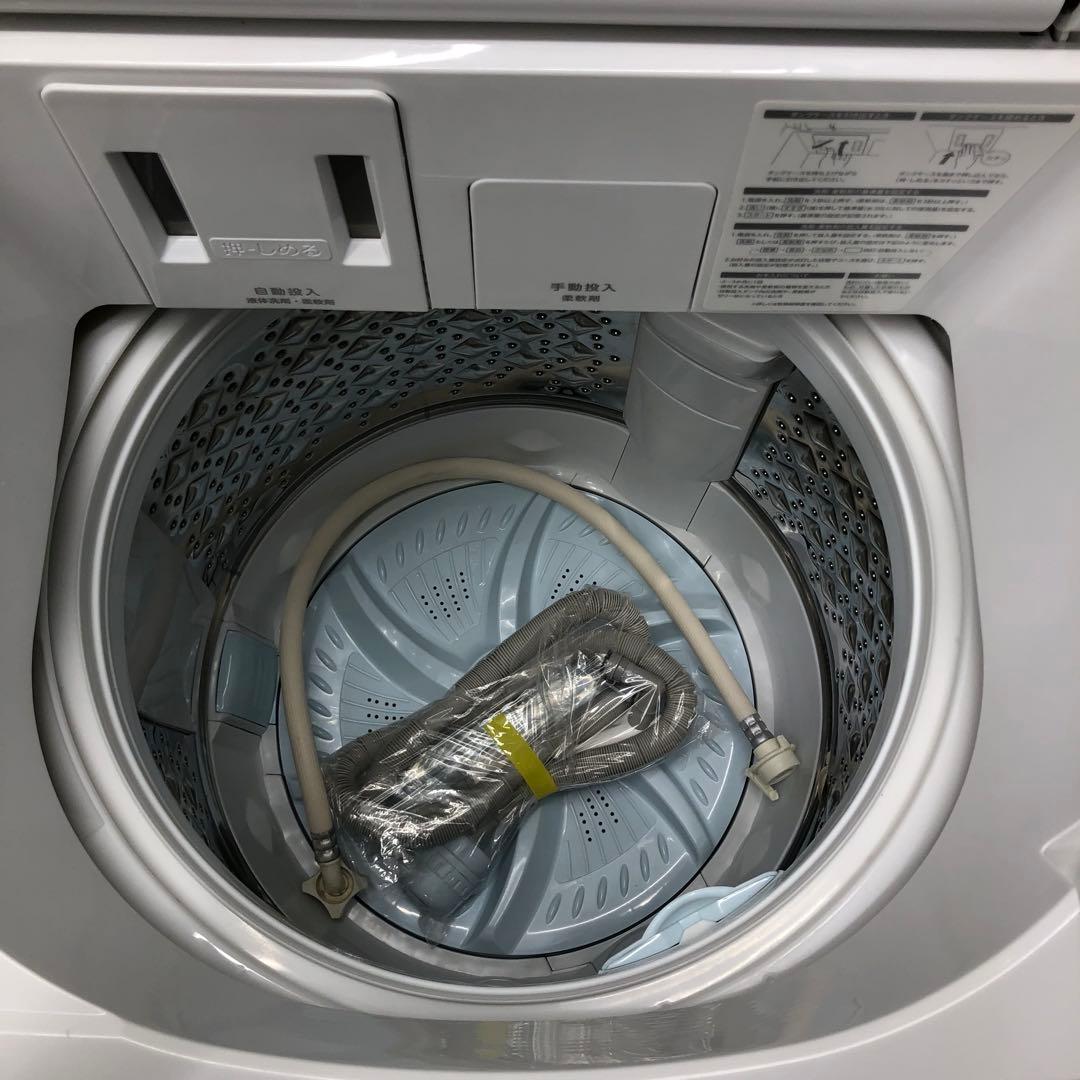 東芝　全自動洗濯機8kg 2024年製洗剤自動投入機能付きウルトラファインバブル