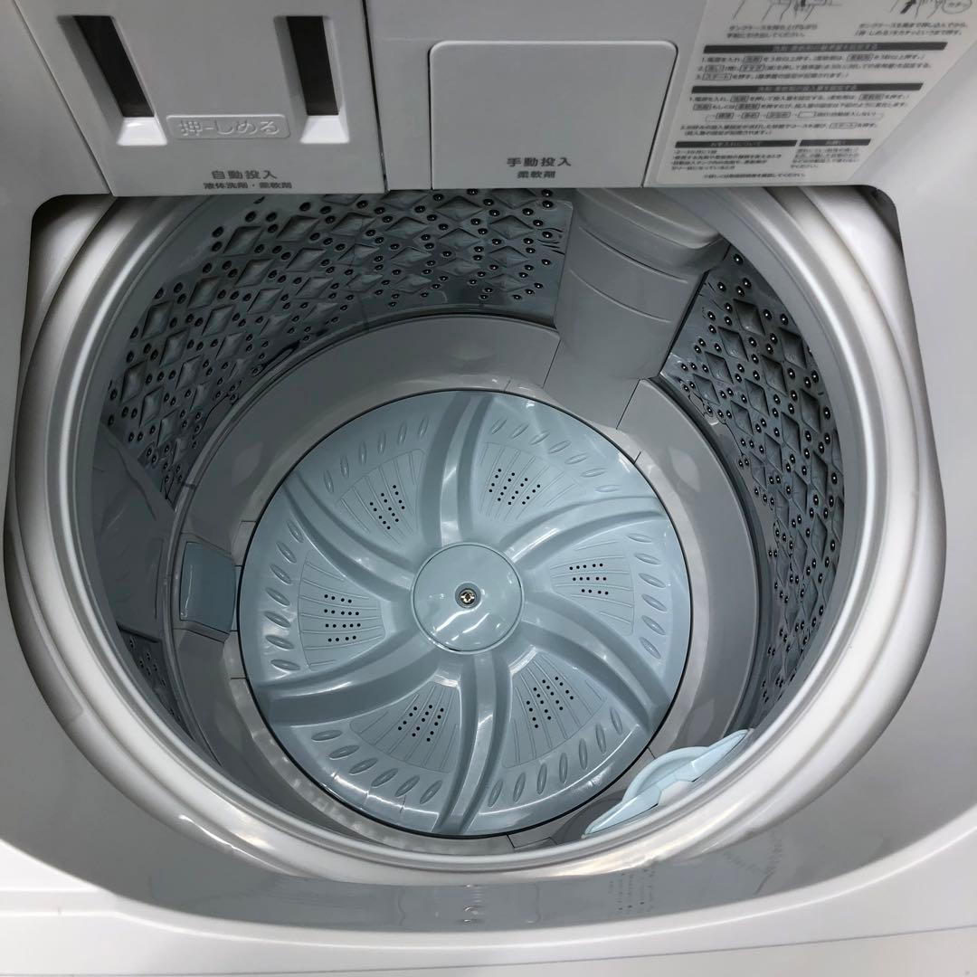 東芝　全自動洗濯機8kg 2024年製洗剤自動投入機能付きウルトラファインバブル