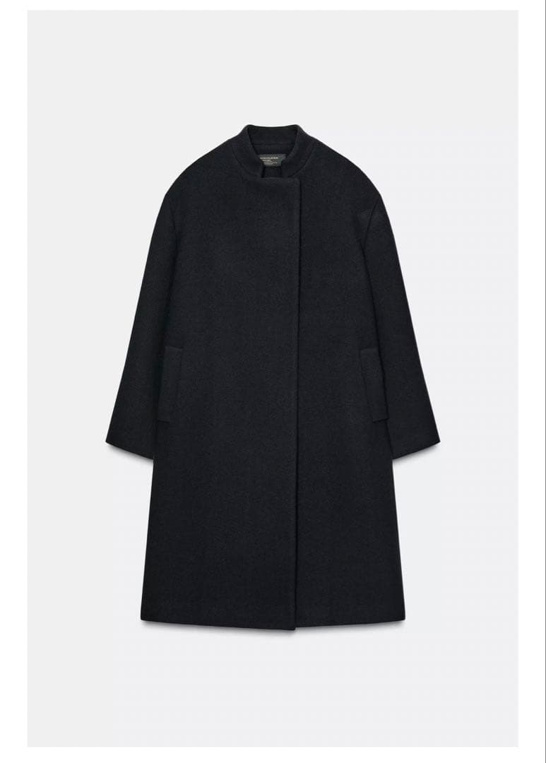 ZARA ZW COLLECTION ウールブレンドコート L