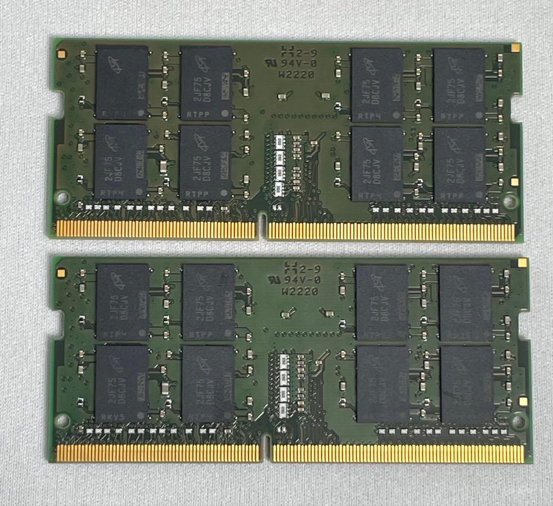 Kingston DDR4メモリ 3200MT 64GB (32GB×2)