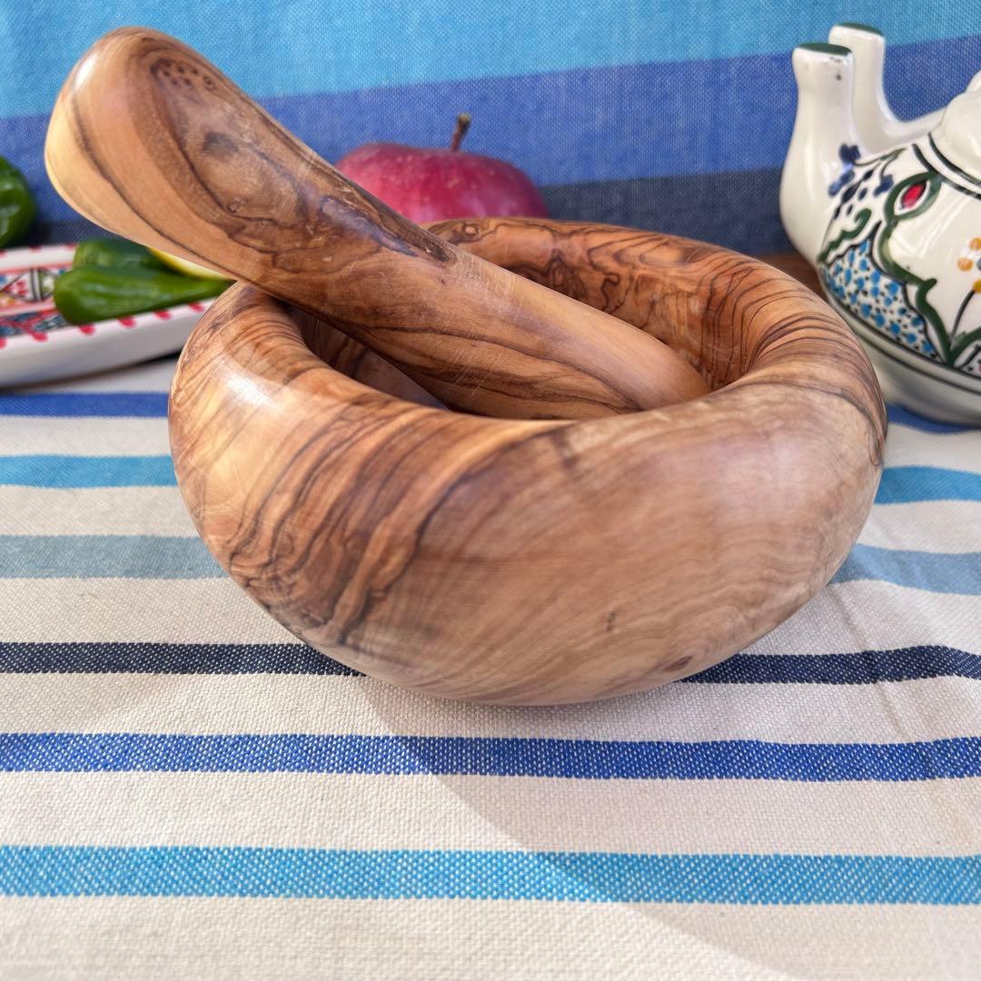 オリーブの木　スパイスマッシャー すり鉢すりこ木セットA