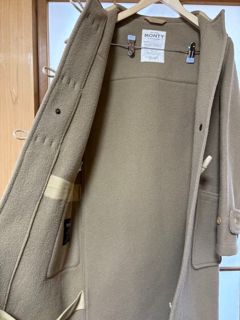 グローバーオール　MONTY ダッフルコート　キャメル　XS