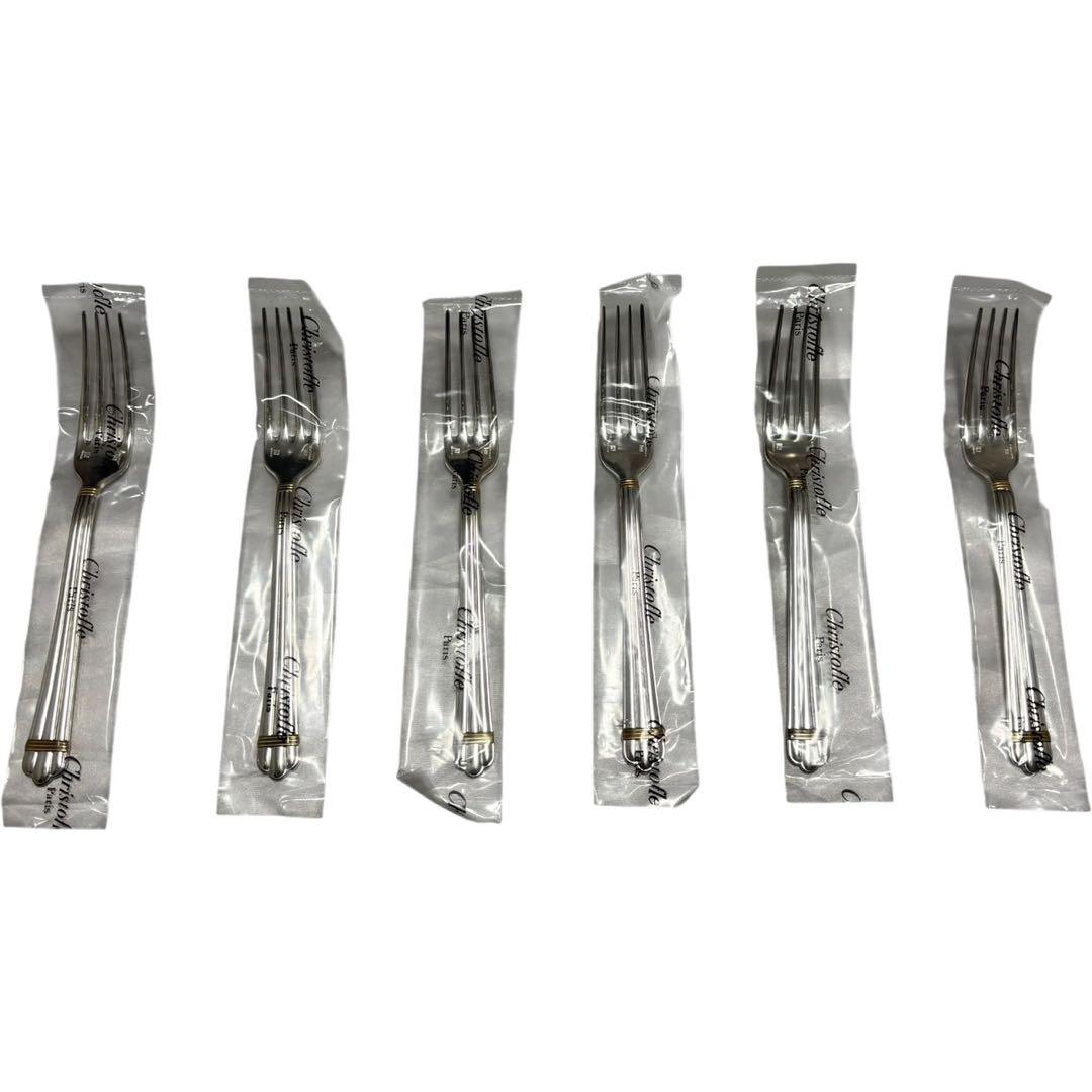 【未開封】 クリストフル アリアゴールドリング フォーク 6点