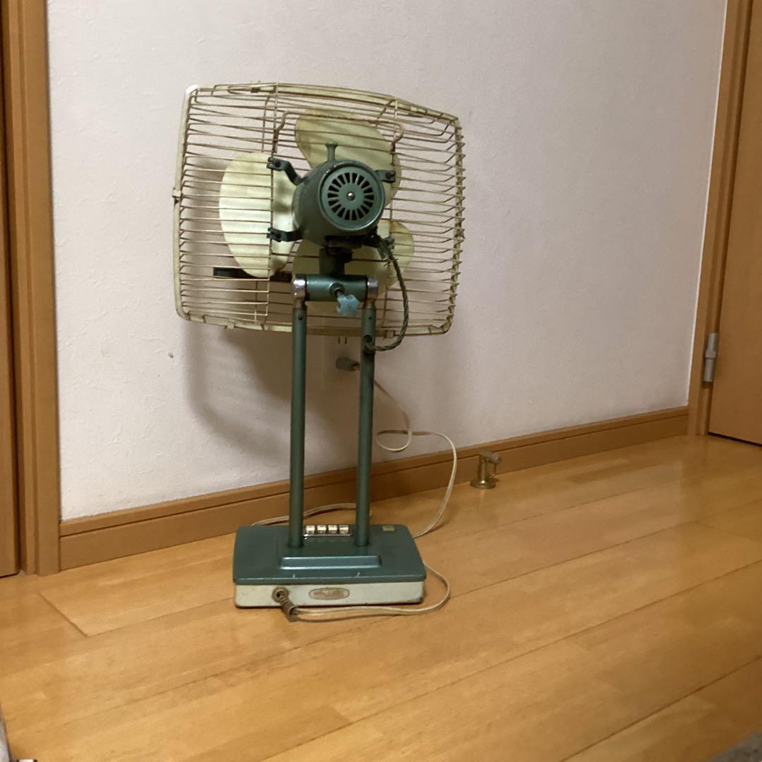 お値下げ❗️レトロ扇風機　三菱RM-10A 四角　希少