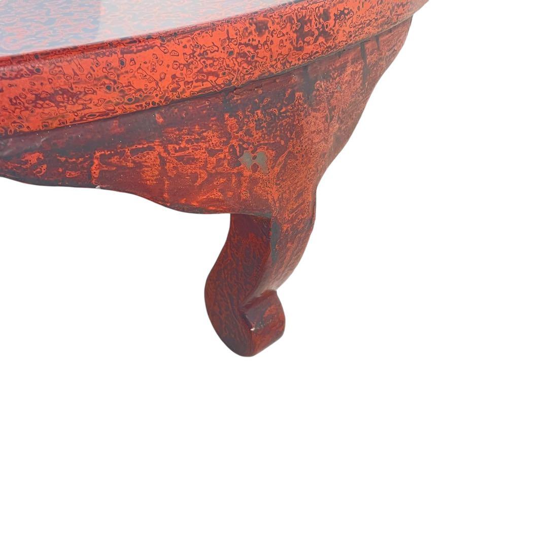 HR400津軽塗　伝統工芸　螺鈿細工　円テーブル　座卓　ローテーブル　　ちゃぶ台