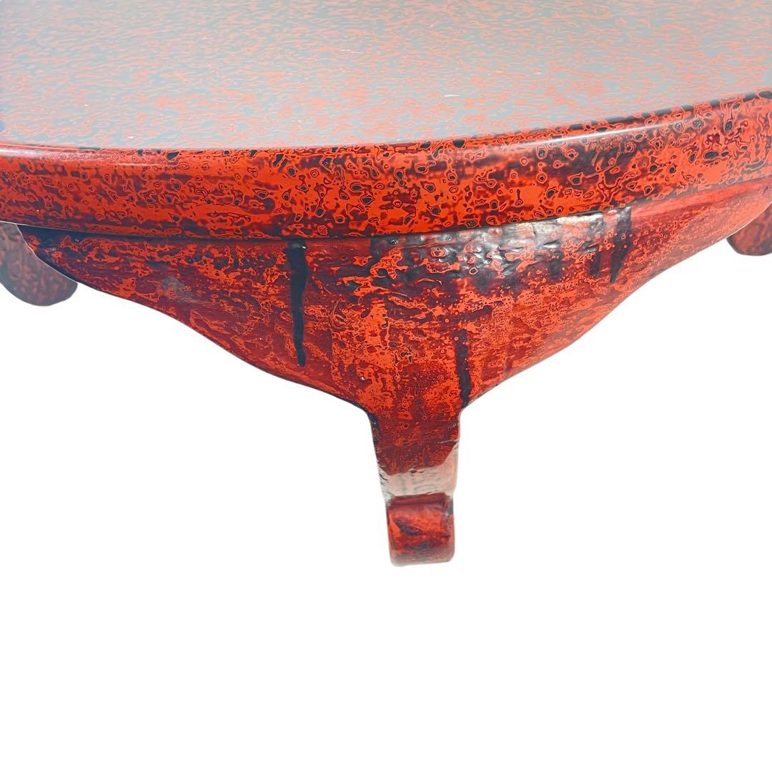 HR400津軽塗　伝統工芸　螺鈿細工　円テーブル　座卓　ローテーブル　　ちゃぶ台