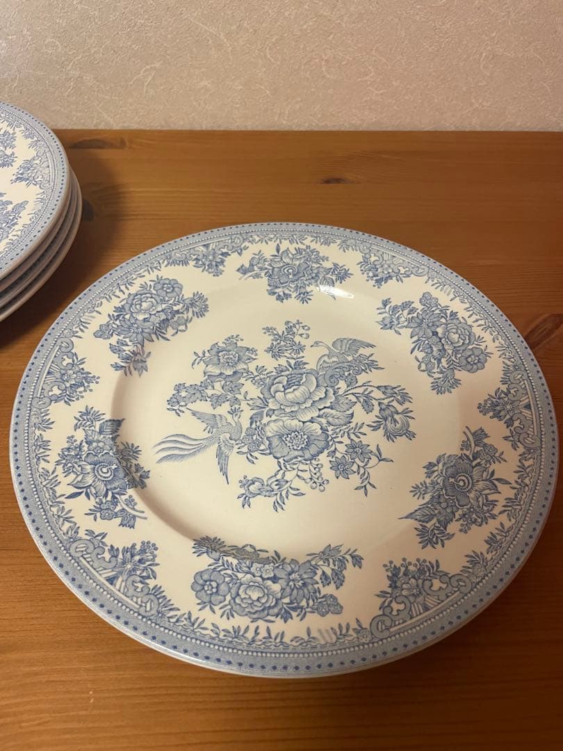 ブルーアジアティックフェザンツ　プレートL 5枚