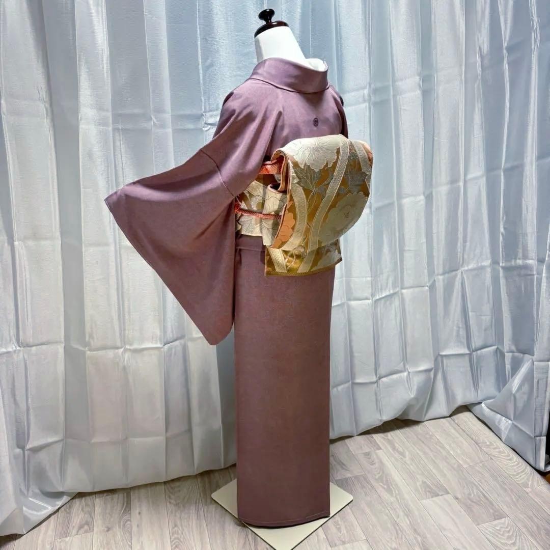 ま*も様 正絹　鮫小紋　江戸小紋　袷　作家　しつけ　未着用　紋付　フルセット　フ