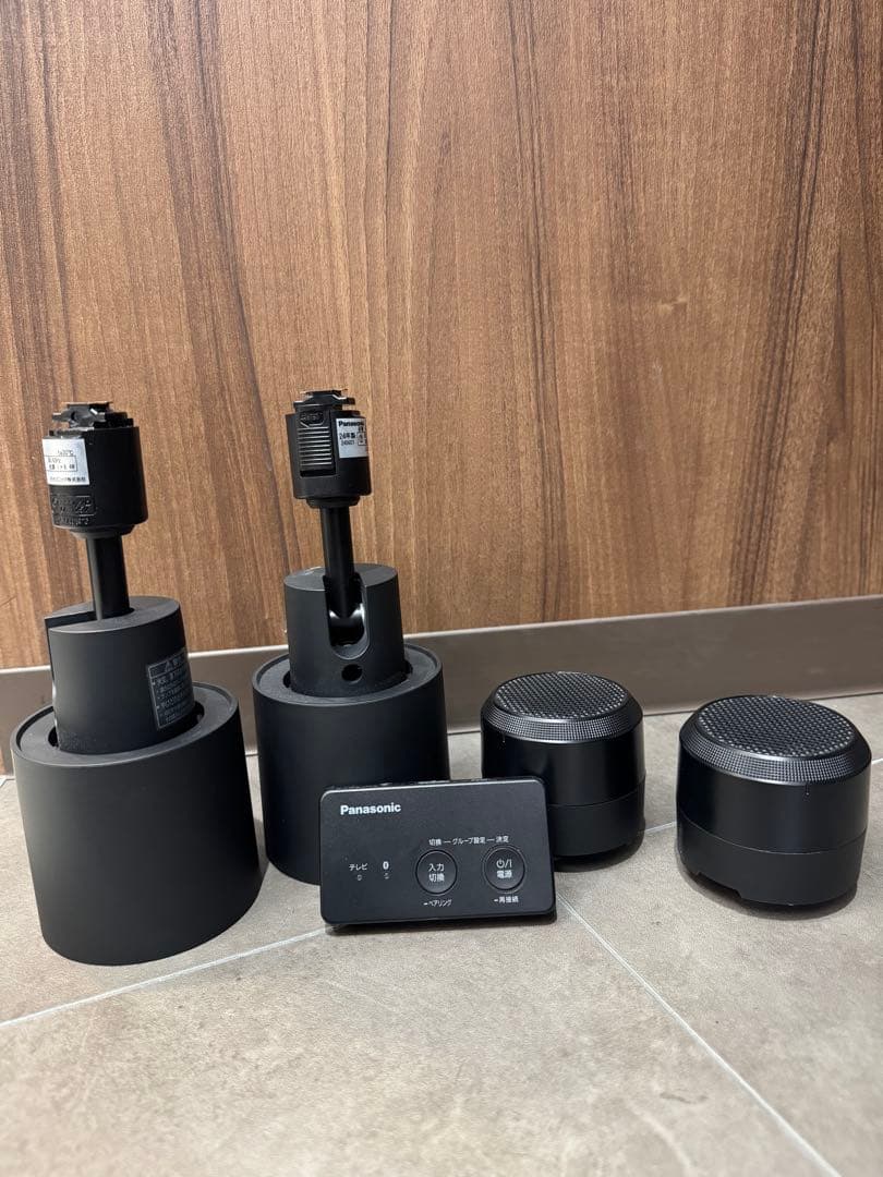 【美品】Panasonic ダクトレールスピーカー×2 送信機×1 セット