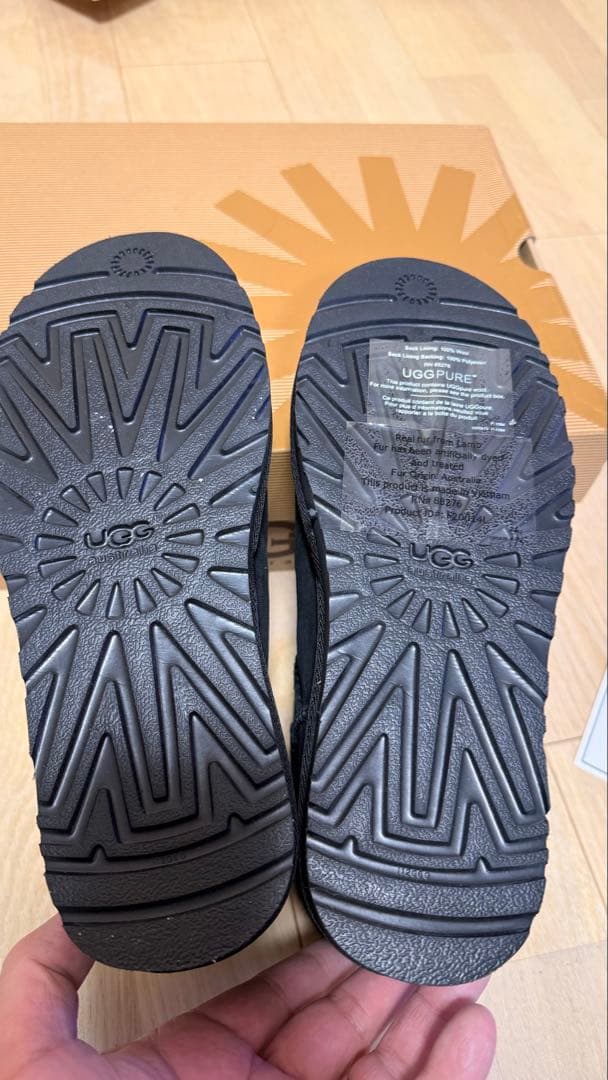 新品　UGG W MINI BAILEY BUTTON 3352 W / BLK