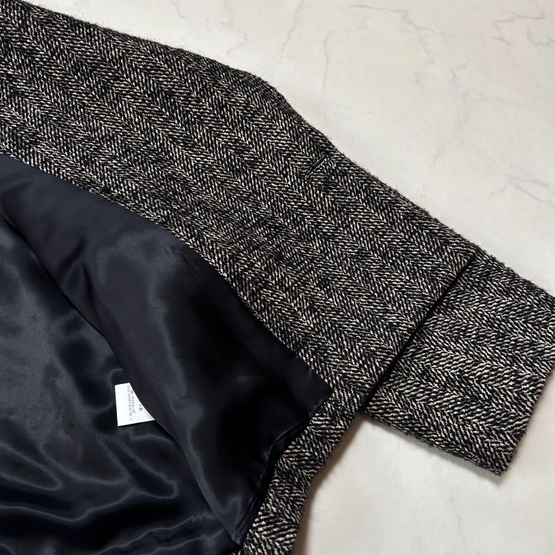 未使用級 フレームワーク TWEEDツイードショートコートワイド定価 5.2千円