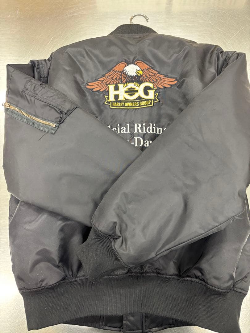 HOG ブラック ナイロンジャケット(サイズ) XL