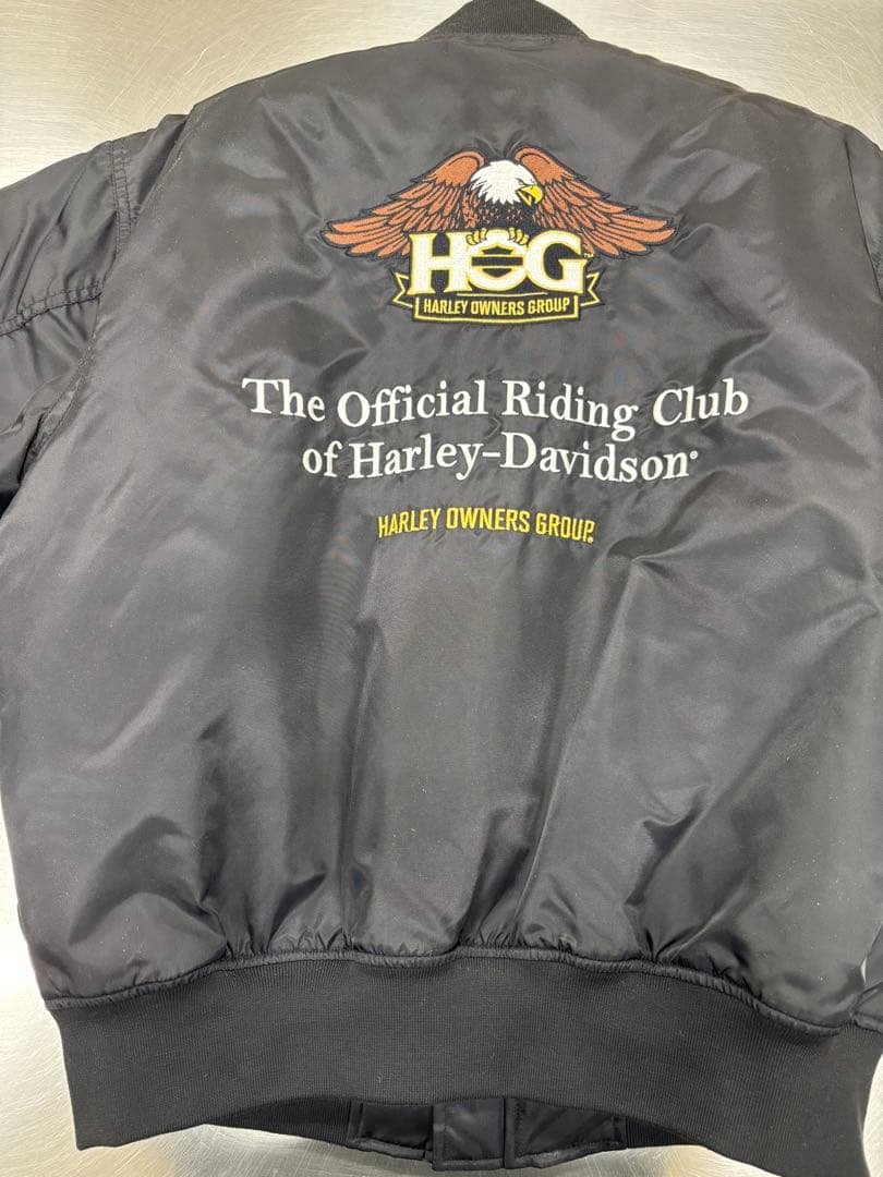 HOG ブラック ナイロンジャケット(サイズ) XL