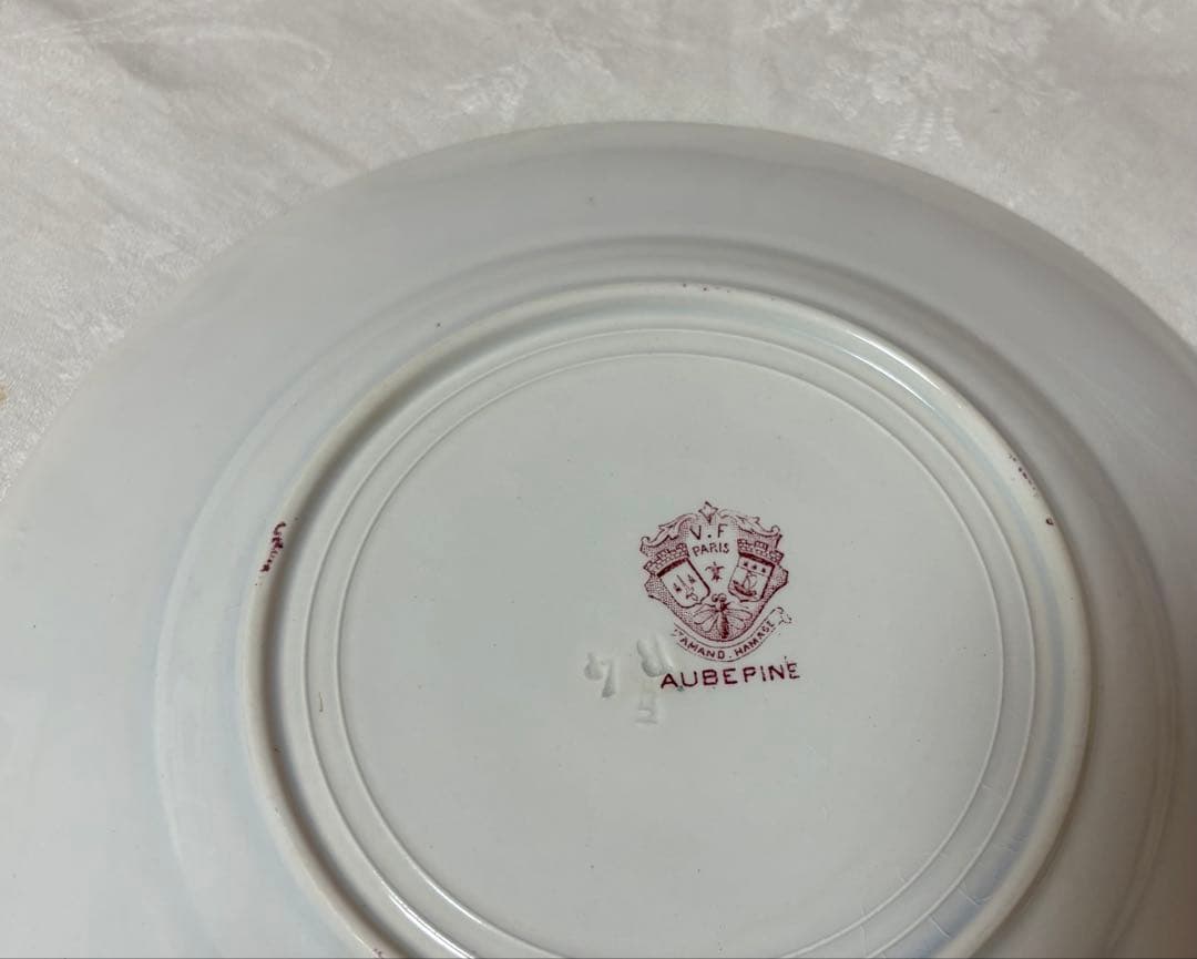 【希少】サンタマン/AUBEPINE サンザシと小鳥のプレート