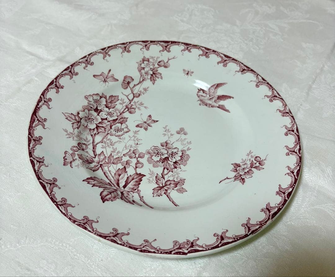 【希少】サンタマン/AUBEPINE サンザシと小鳥のプレート