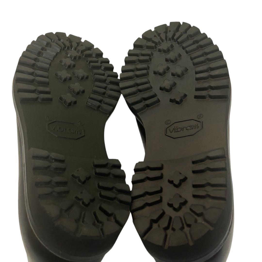 ケイスケ 未使用級WH×ナノユニバース ローファー ブラック 25