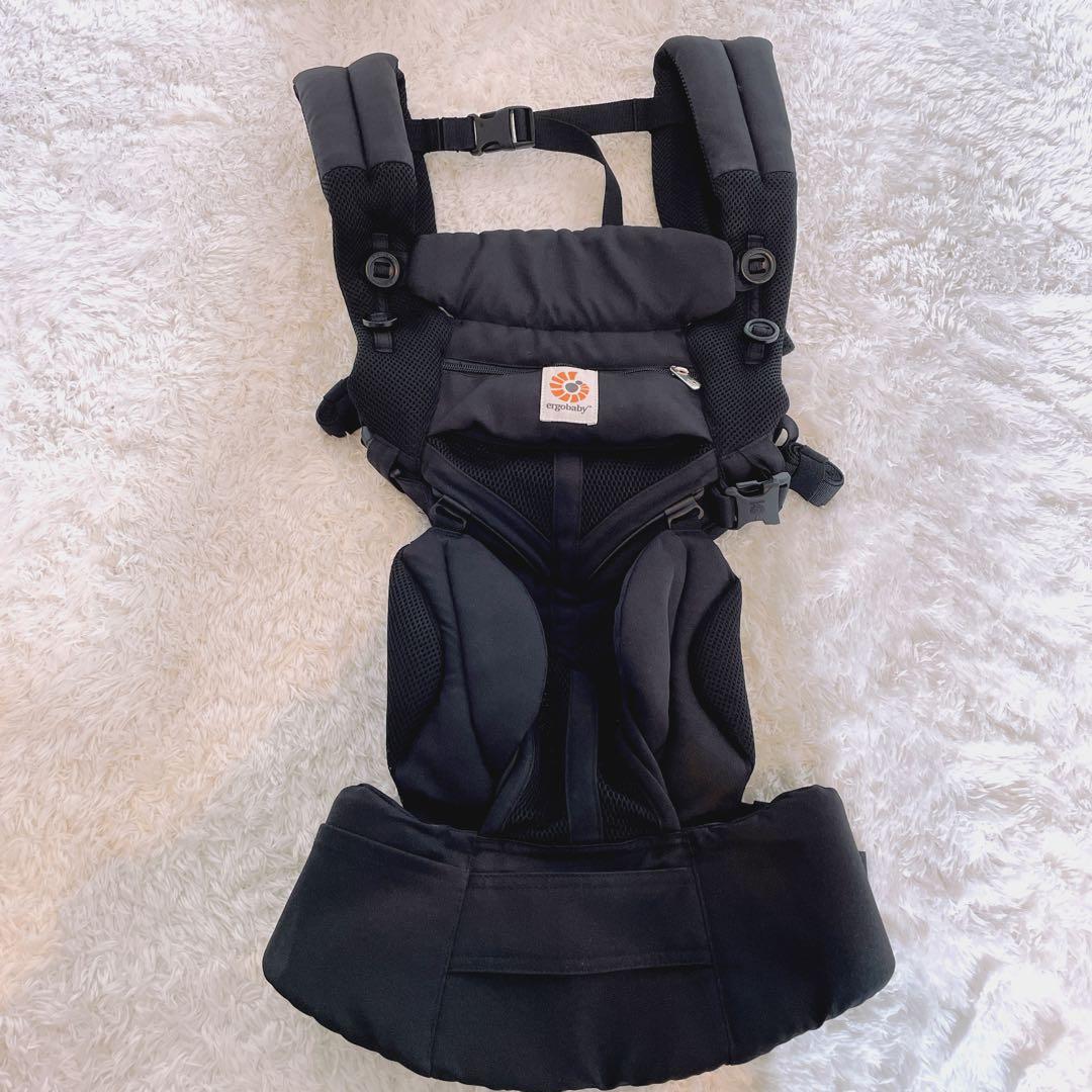 ergobaby 極美品✨ オムニ360 クールエアー メッシュ ブラック　黒
