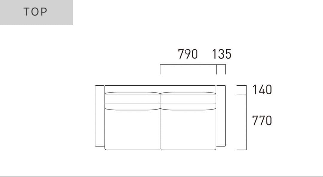 FLANNEL SOFA 3人掛けソファ ANTOS ヘッドレスト付 d2911