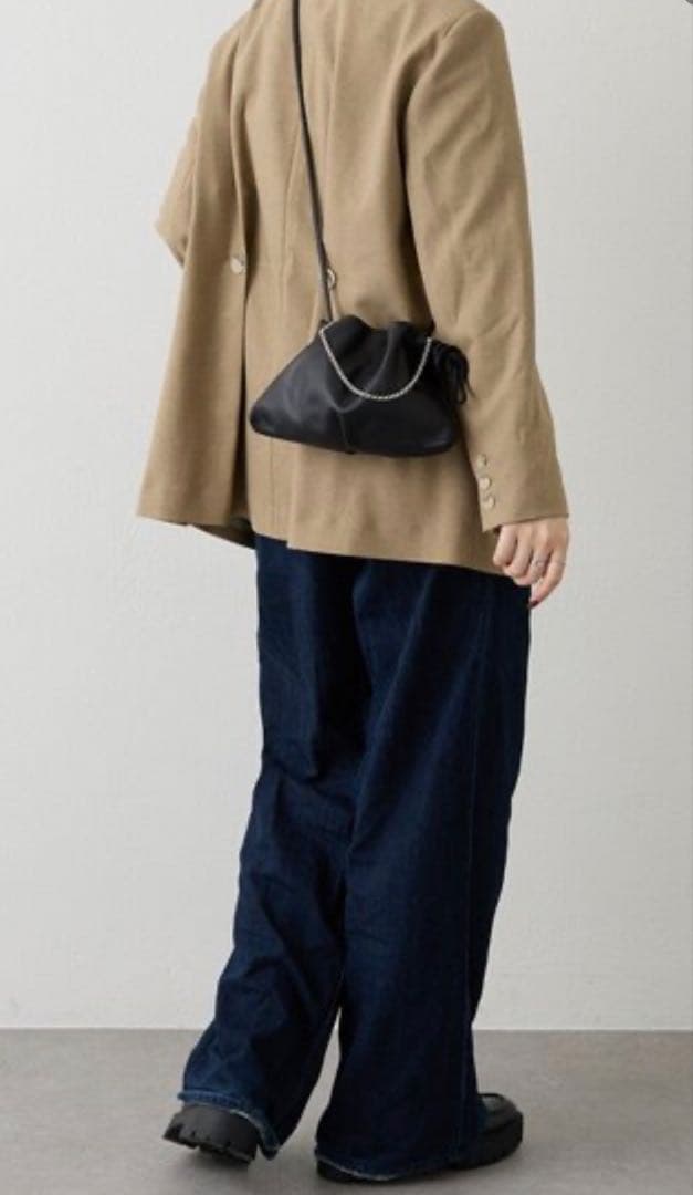 レザー巾着4WAYミニショルダーバッグ