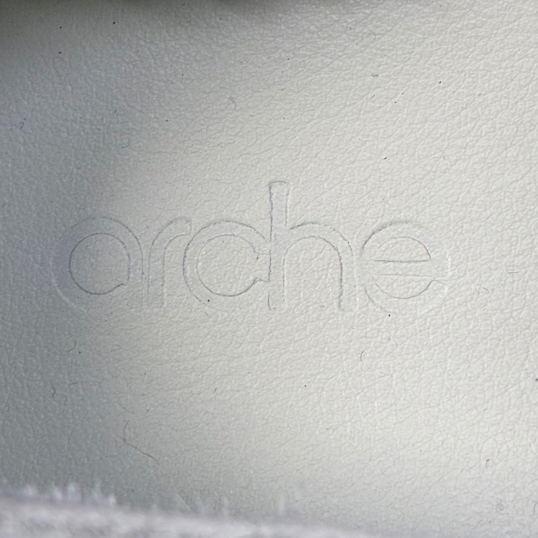 137【ほぼ新品】アルシュ SADIZIレースアップシューズ 本革 白 37