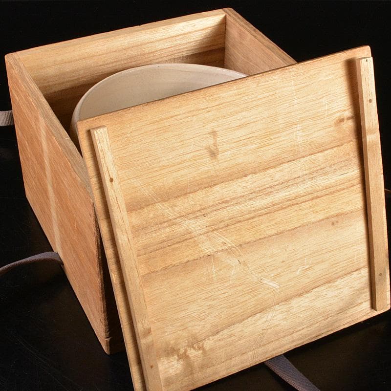 茶道具　萩焼　十代　三輪休雪作　白萩茶碗　共箱　V　R7278