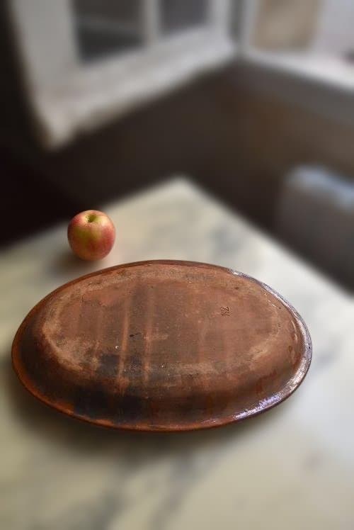 フランス19世紀　オーバルグラタン皿　古道具坂田　西洋民藝　アンティーク