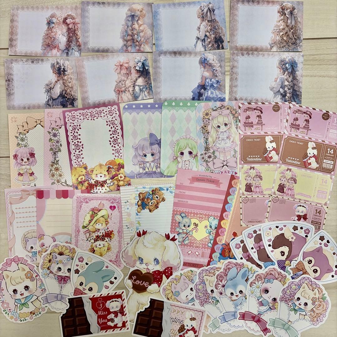 値下げ 海外マステ　コラージュ素材 デザインペーパーなど大量まとめ売り☆