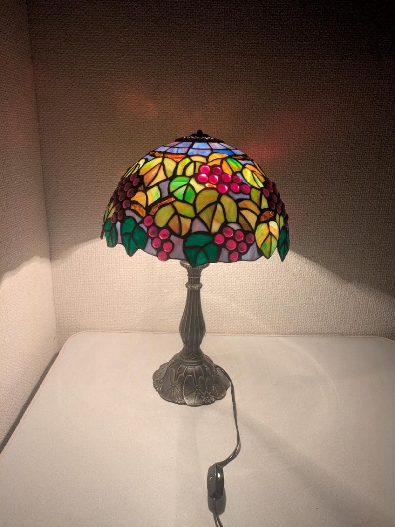 ステンドグラス スタンドライト テーブルライト 葡萄 ぶどう アンティーク調