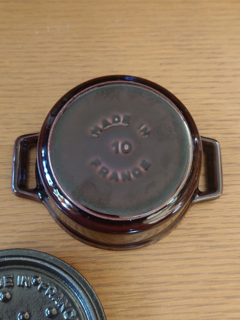 STAUB ピコ・ココット 10cm グランブルー/グレナディンレッド セット