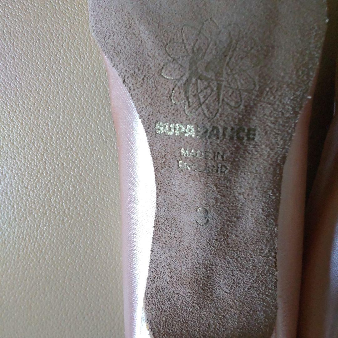 スーパーダンス．ジャパン　シューズ サテン　22.5 ヒール　5.5センチ