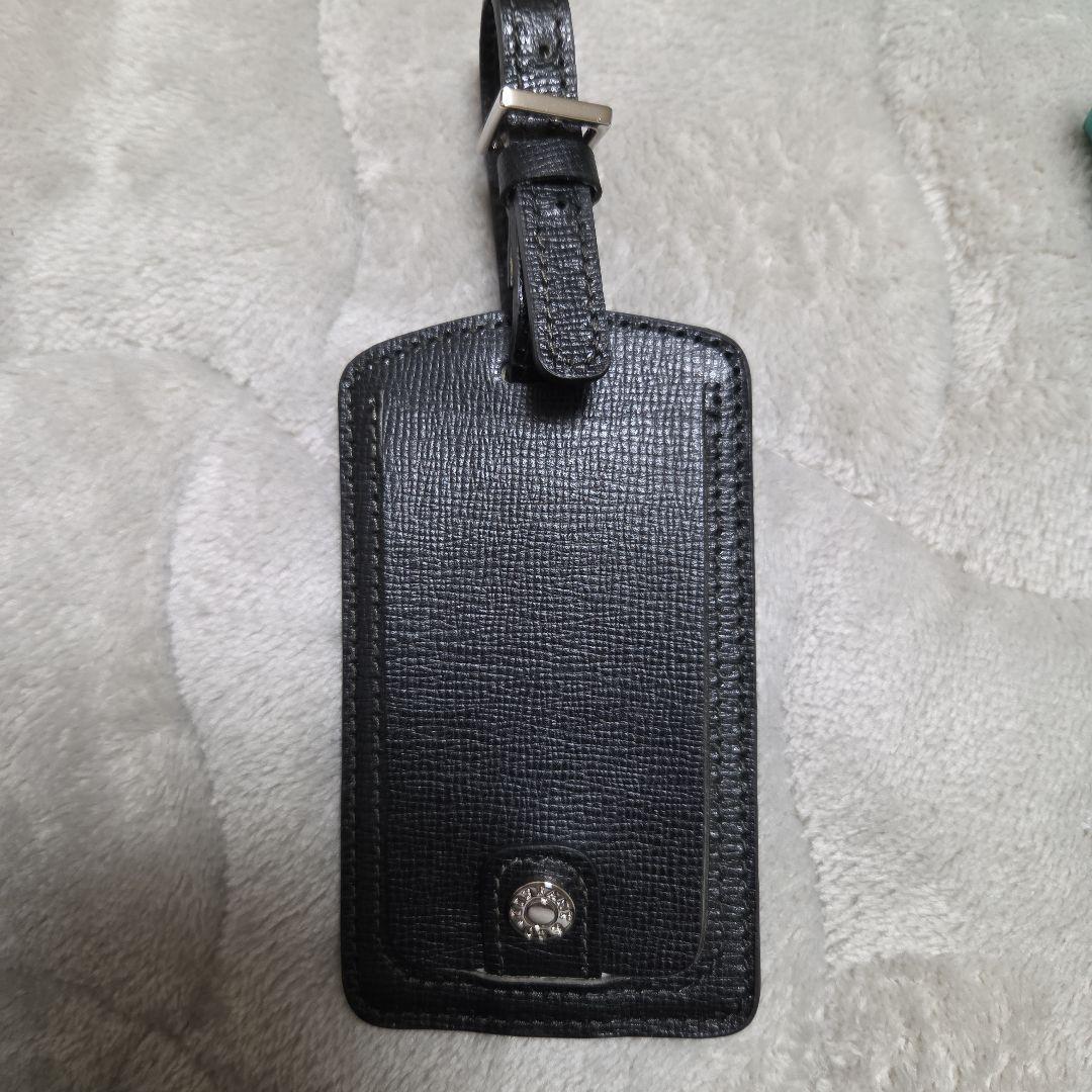 Tiffany & Co. ブラックレザー　ネームタグ