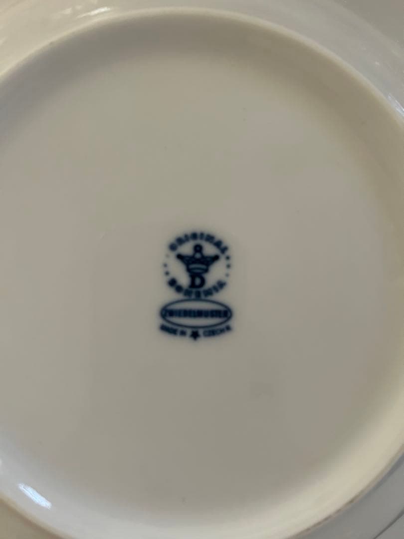 ZWIEBELMUSTER（ツヴィーベルムスター）大皿　6枚　パスタ皿　チェコ製