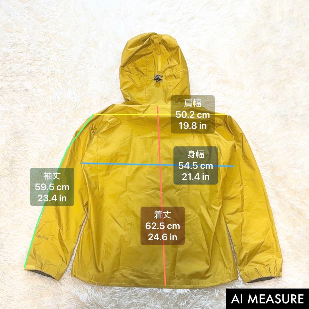 ✨美品✨ mont-bell ストームクルーザージャケット L 黄 フード付き