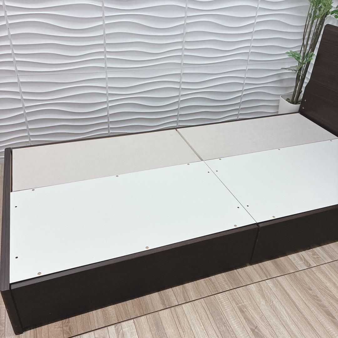 ◇大阪府 神戸市 配達料無料！◇ニトリベッドフレーム◇シングル◇収納付き◇