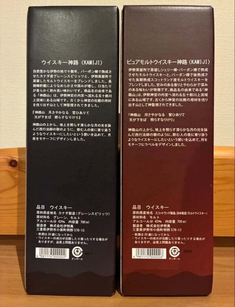 神路 ピュアモルト & ブレンデッド ウイスキー