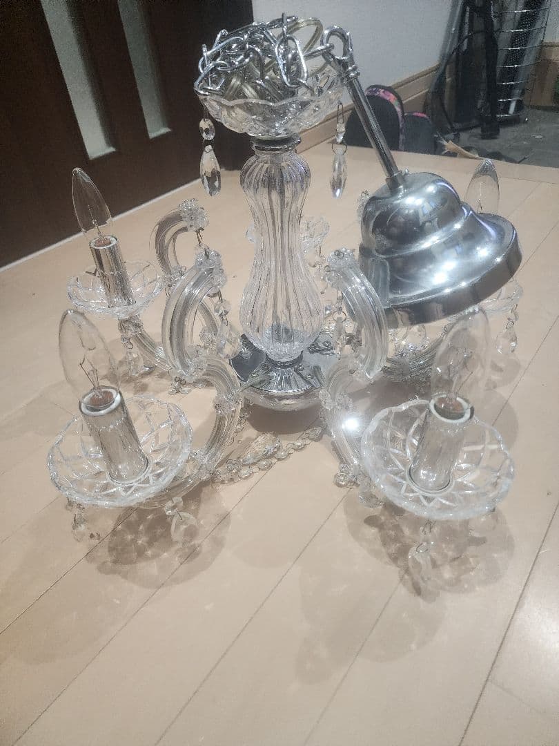 クリスタルシャンデリア 天井照明 5灯式