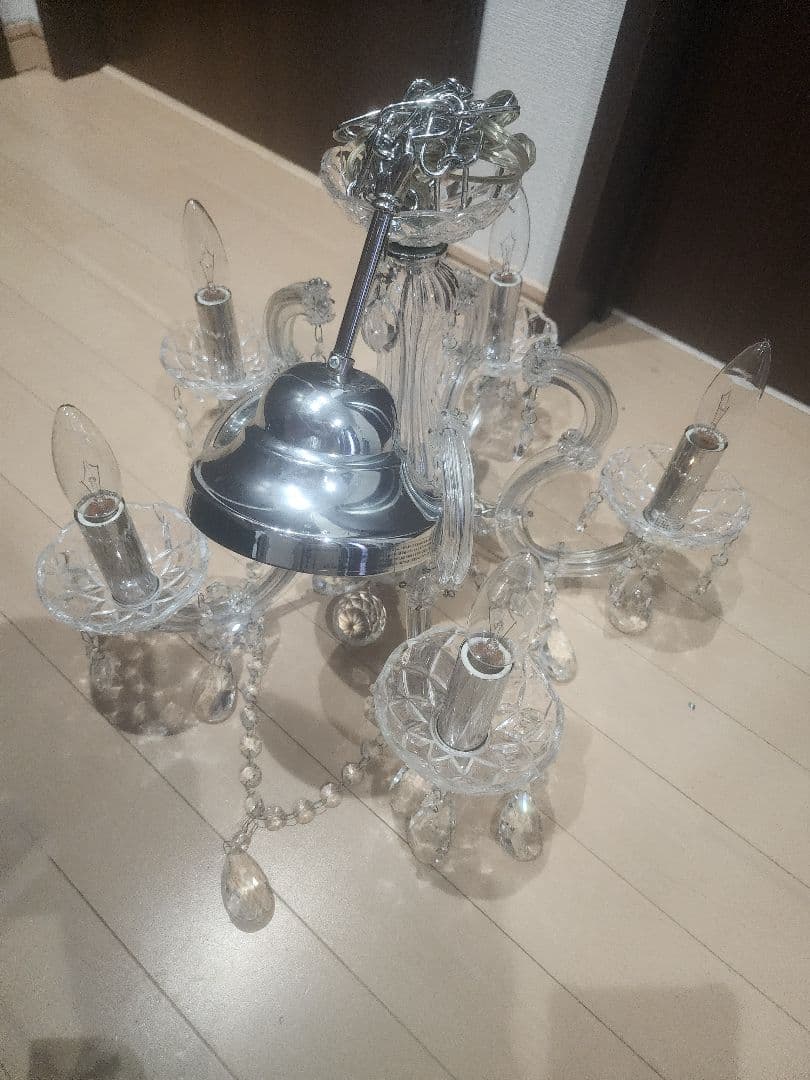 クリスタルシャンデリア 天井照明 5灯式