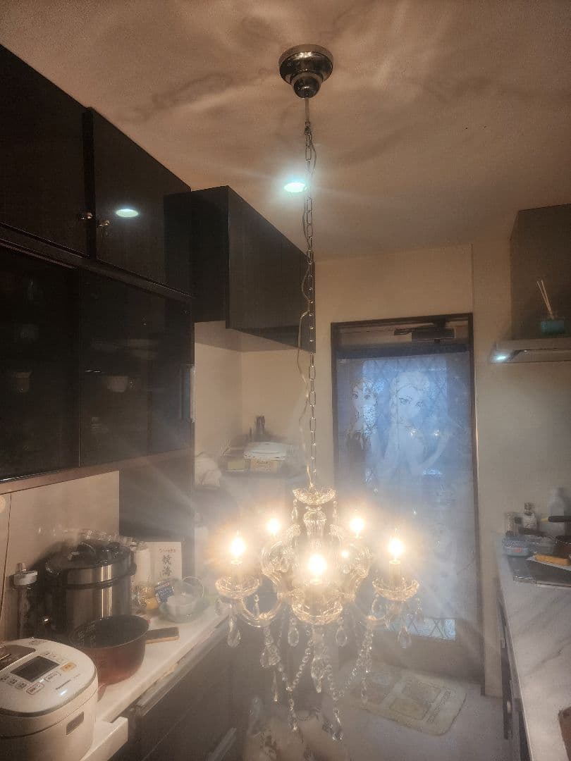 クリスタルシャンデリア 天井照明 5灯式