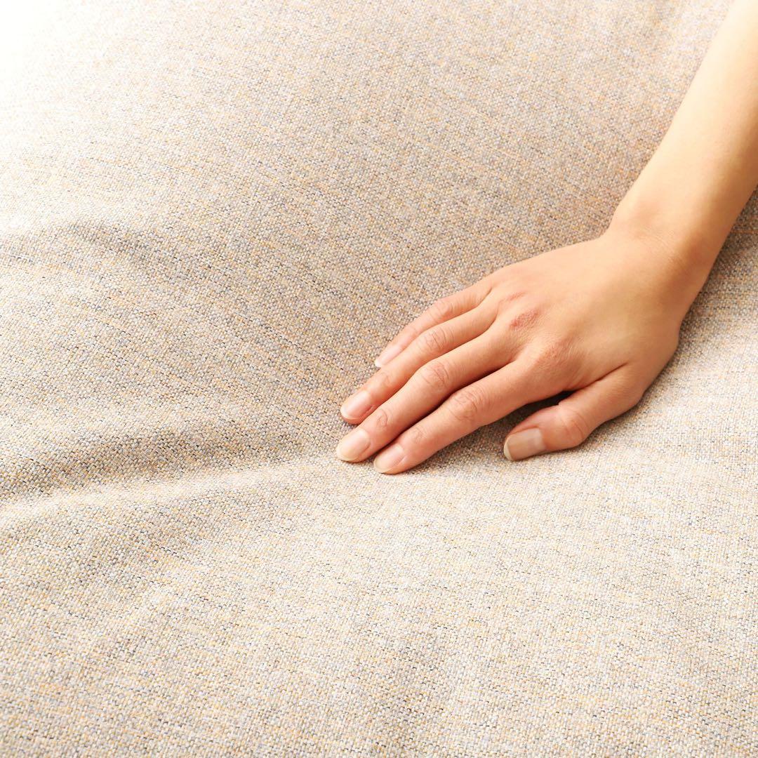 新品 オットマン 単品 ブルー ビーズクッション ソファ 足置き 大きい