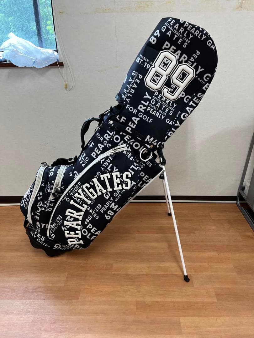 PEARLY GATES ゴルフバッグ 89 ブラック/ホワイト